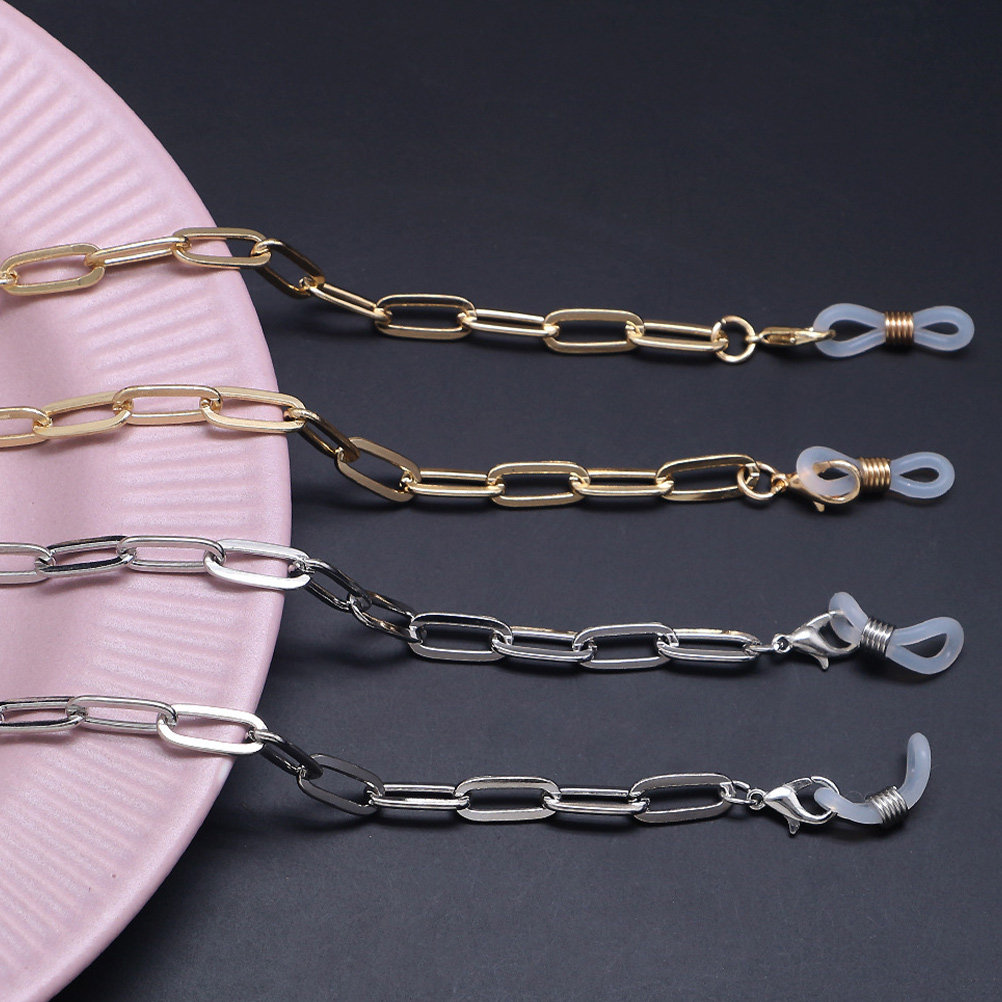 Metal Gold Paperclip Link Eyeg - đánh giá và giá Mask Chain Holder