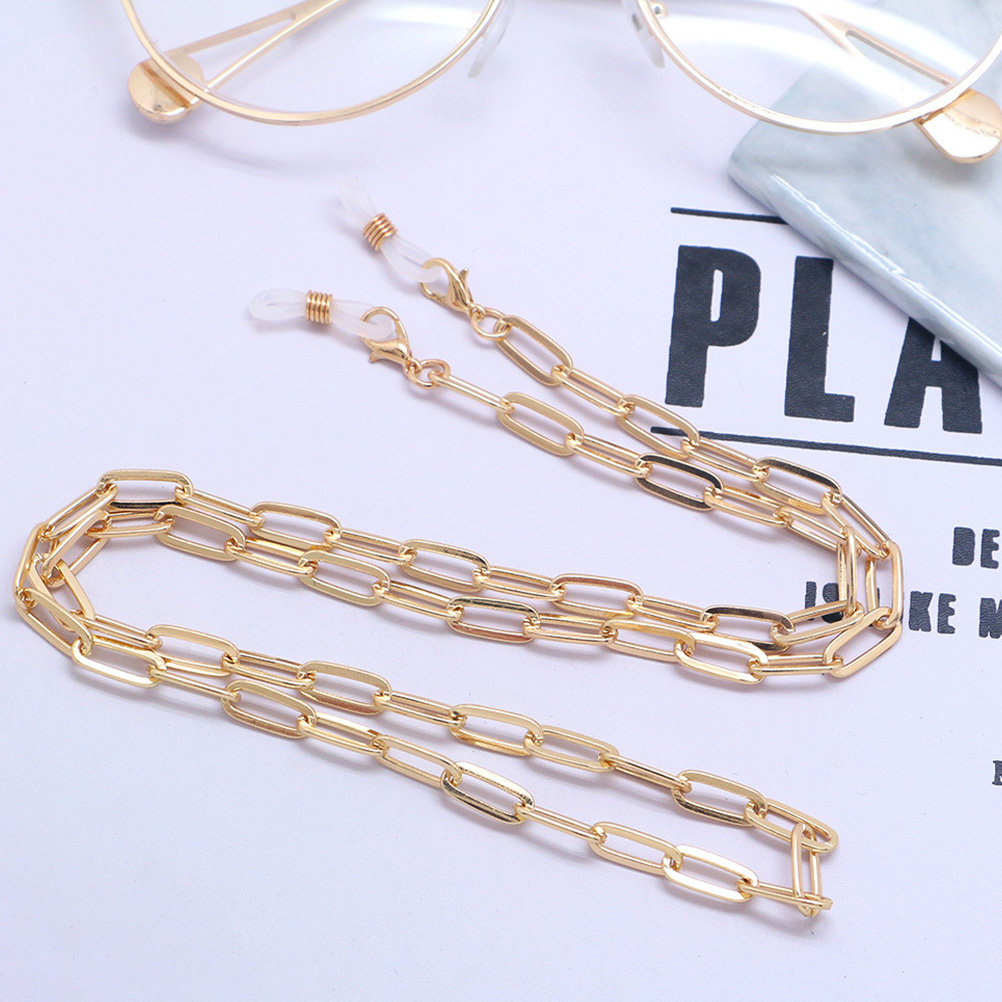 Metal Gold Paperclip Link Eyeg - đánh giá và giá Mask Chain Holder